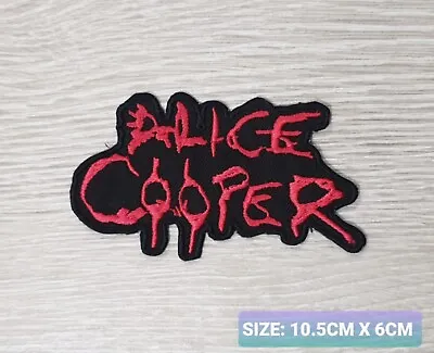 £3.25 • Buy Alice Cooper MUSIC BAND LOGO EMBROIDERED APPLIQUE IRON / SEW ON PATCHES