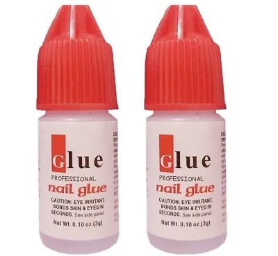 1-10 Professional Clear Nail Glue Strong Adhesive Acrylic False Nails Tip Art 3g • £2.29