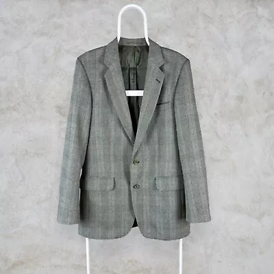 Magee Pure New Wool Blazer Irish Thornproof Green Check Tweed Men's Medium 40 • £24