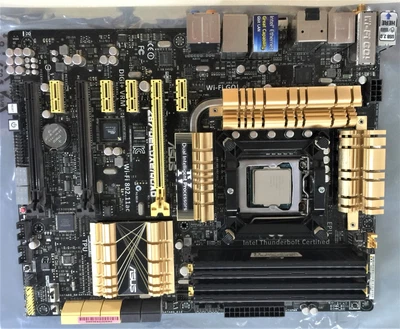 $135 • Buy ASUS Motherboard Z87-Deluxe/Quad 16G DDR3 Artic Heat Sink I7-4790, Parts Only.