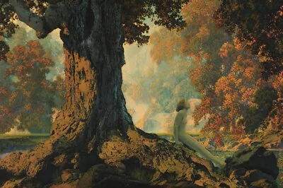 Dreaming:  Maxfield Parrish : 1908 : Archival Quality Art Print • $85