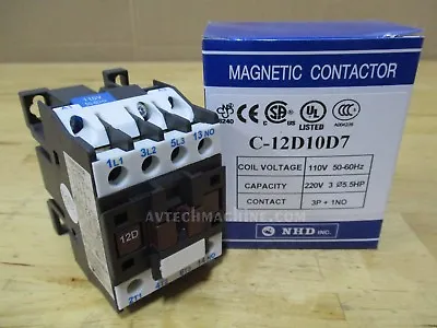C-12D10D7 NHD Magnetic Contactor Coil 110V 4A Normally Open • $27