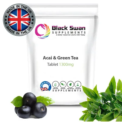 SWN Acai Berry & Green Tea 1300mg Tablet |For Energy Boost And Detox Body  • £6.99