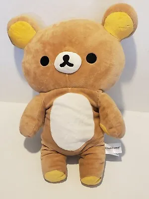 San-X Rilakkuma Plush 14  Bear With Zipper Pocket Pouch (E3) • $28.99