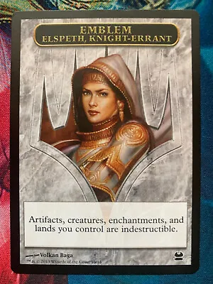 MTG 1x - Emblem Elspeth Knight-Errant - Modern Masters Tokens 16/16 • $13.95