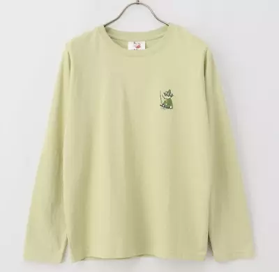 Moomin T-Shirt Women's Long Sleeve 100% Cotton Snufkin Light Green XL • $29.70