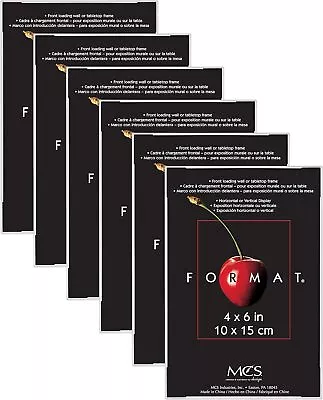 MCS Format Front Loading Gallery Wall Frames 4 X 6 In White- Set Of 6 • $18.89