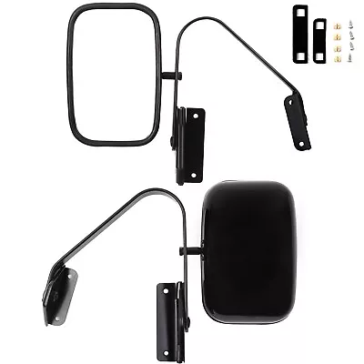 Pair Side View Manual 5  X 8  Mirrors For 1980-96 Ford Bronco F150 Pickup Truck • $41.99