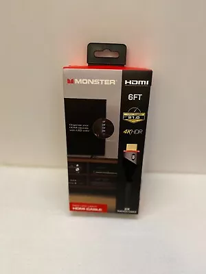 Monster HDMI 4k HDR High Speed 6ft  2x Thicker Cable • $14