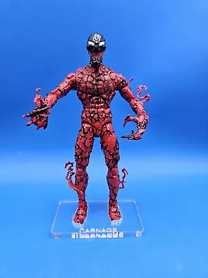 MARVEL LEGENDS (Venom) Carnage Acrylic Base / Display 🔥 No Toy Included • $5