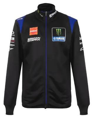 Yamaha Men's Genuine VR46 Factory Racing Black Team Zip Sweater New • $94.71