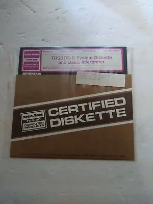 Radio Shack TRS-80 TRSDOS - II Computer TRSDOS 8  Diskette And Basic Interpreter • $24.99