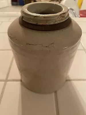 Antique 1899 Patent Macomb Pottery Co. Stoneware Canning Jar - No Lid • $60