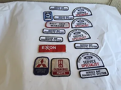AUTOMOTIVE  PATCHES Set Of 15 FORD OLDMOBILE Saleen Cobra Roush SERVICE PARTS • $29
