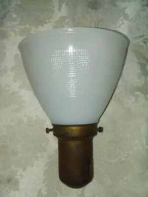 Vintage White Milk Glass Freestanding Mount Sconce Lamp  Shade/Bulb Decor 6 In • $9.99