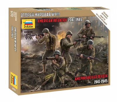 Zvezda 1/72 US Infantry WWII # 6278 • £6.25