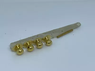 Vintage Dollhouse Miniature Hardware Gold Metal Cabinet Drawer Door Knob Pulls • $14.99