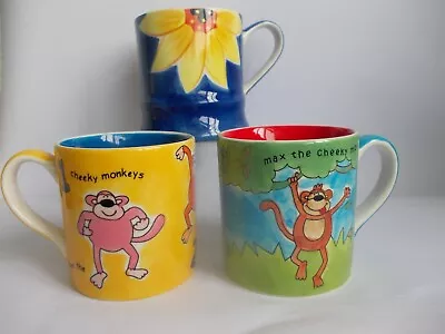 Choice Of Whittard Mugs Sold Singley Childs Cheeky Monkey Or Sunflower Mug • £12