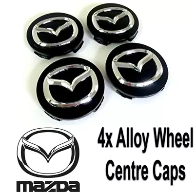 MAZDA ALLOY WHEEL CENTRE CAPS HUB 56mm Fits 3 5 6 MX-5 CX-3 CX-30 CX-5 RX-8 • $18.22