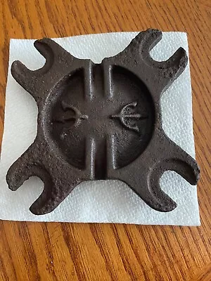 Vintage Water Meter Cast Iron Bottom Freeze Plate Neptune 6 1/2 Inches Across • $15