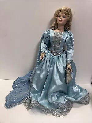Vintage Porcelain Cinderella Doll With Kaiser Chicago Doll Stand • $25