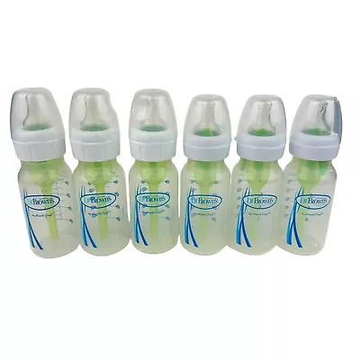 Dr. Brown's Natural Flow By Handi-Craft Anti-Colic 4oz Baby Bottles Lot Of 6 • $19.98