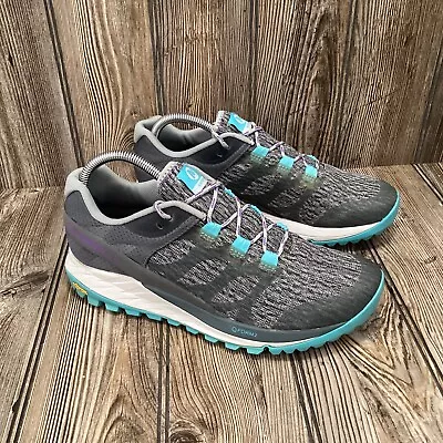 Merrell Antora Trail Running Shoes Womens 8.5 Gray Vibram Hiking Shoes Sneakers • $32.99