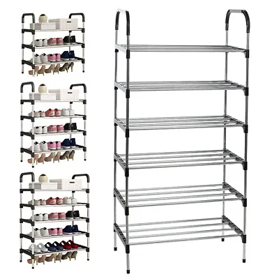 Multi-layer Shoe Rack Stand Shoes Storage Organiser Shelf Holds Upto 12-20 Pairs • £7.95