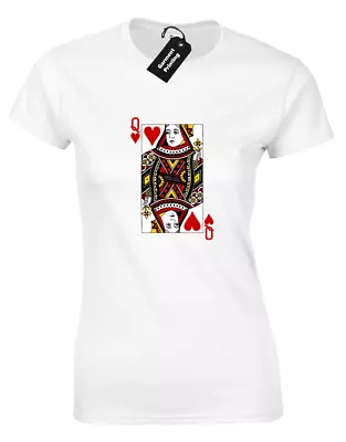 Queen Of Hearts Ladies T-shirt Cool Fashion Meme Hipster Swag Design (colour) • £7.99