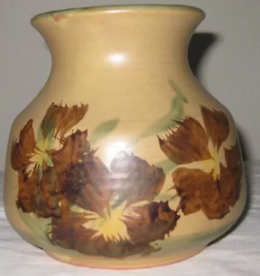 Vintage Bennett Welsh Pacific Stoneware Pottery Vase Handpainted 1971 • $16