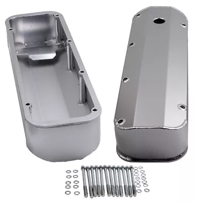 Fabricated Aluminum Tall Valve Covers For Ford V8 Big Block V8 429 460 BBF Pair • $154.89