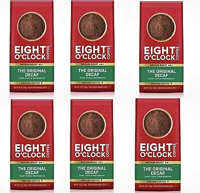 Eight O'Clock Coffee The Original Decaf Medium Roast Ground Coffee Pack Of 6 • $58