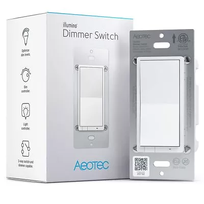 ~NEW~ Aeotec Illumino Dimmer Switch Gen7 Z-Wave Plus 500W Dimmer [ZWA037] • $49.99