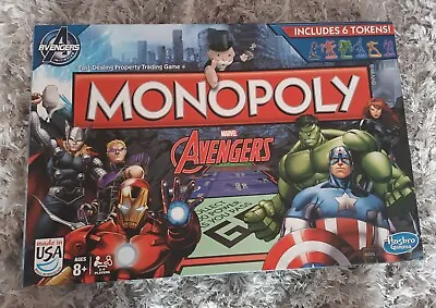 Monopoly Marvel Avengers Edition Board Game Hasbro Complete VGC Made In USA • £10.99