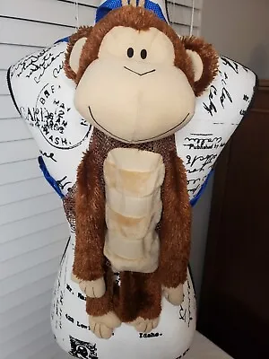 Stephen Joseph Silly Sacs Kids Monkey Mini Backpack Plush Mesh  Toy Bag • $12.99