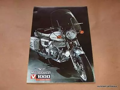 NOS Moto Guzzi 1000 Convert 6-page Brochure FLAWLESS! • $4