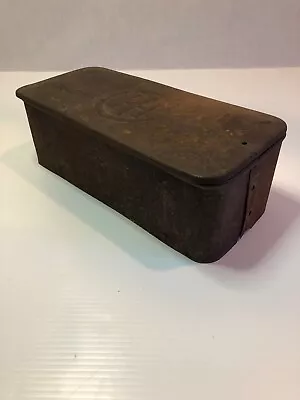 IHC Metal Toolbox With Wood Bottom Vintage Storage Tractor Or Implement Use • $24.50