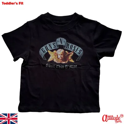 £13.95 • Buy Guns N Roses Toddler T Shirts-Official-Guns N Roses Sweet Child O Mine Blue Logo