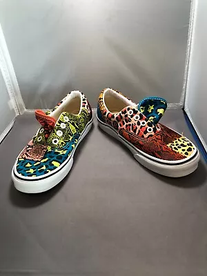 VANS Patchwork Animal Print Leopard Snake Sneakers Men's 5 - Women's 6.5 • $15.99