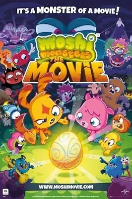 MOSHI MONSTERS ~ EGG MOVIE 24x36 VIDEO GAME POSTER Virtual Pet NEW/ROLLED! • $5.91