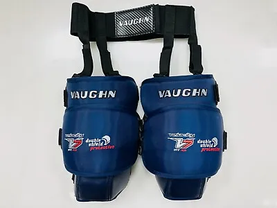 Vaughn XR Pro Goalie Intermediate Knee/thigh Guards INT Ice Hockey Garter Blue • $89.99