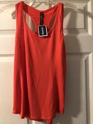 NWT 90 Degree By Reflex Women's Racerback Athletic Tank Top Reddish Orange Sz M • $11