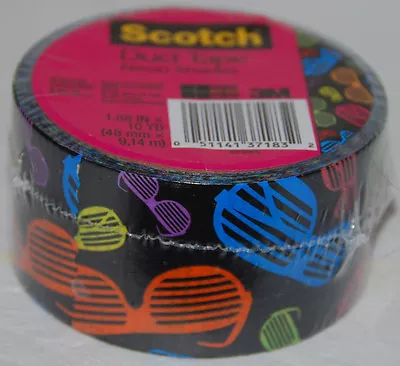 Duct Tape Neon Shades 1.88 In X 10 Yd Roll Multicolor NEW Duck • $5.99
