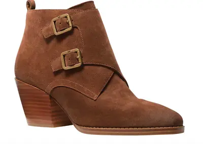 MICHAEL Michael Kors Loni Ankle WOMEN'S Booties LUGGAGE SIZE 9.5 • $44.99