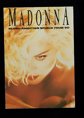 ORIGINAL VINTAGE Madonna Blond Ambition Tour 1991 Postcard Unused • $17.50