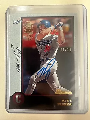 2023 Bowman BuyBack 1998 Bowman #18 Mike Piazza Certified Auto #1/20 Dodgers HOF • $100