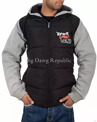 Ecko Men's Designer Warm Winter Padded Thick Jacket New Gilet Hip Hop Era • $63.01