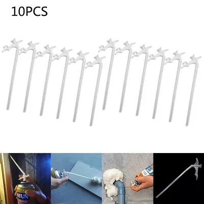 $6.88 • Buy 10pcs Spray Foam Replacement Tubes Nozzle Gap Filling Insulating Foam Tube DIY
