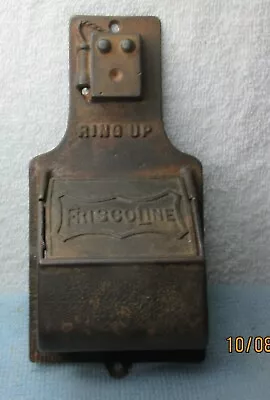 Early Vintage Embossed Telephone Cast Iron Match Safe • $9.99