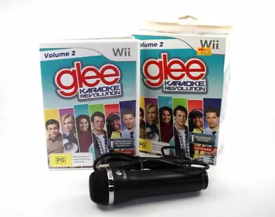 Glee Karaoke Revolution Volume 2  [PAL] Microphone & Game (Complete) • $40.50